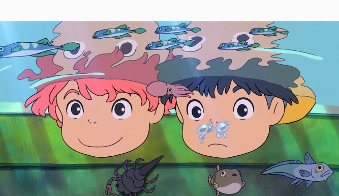 Ponyo sur la falaise
