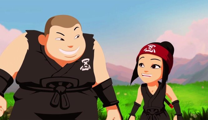 Les arts martiaux des mini-ninjas