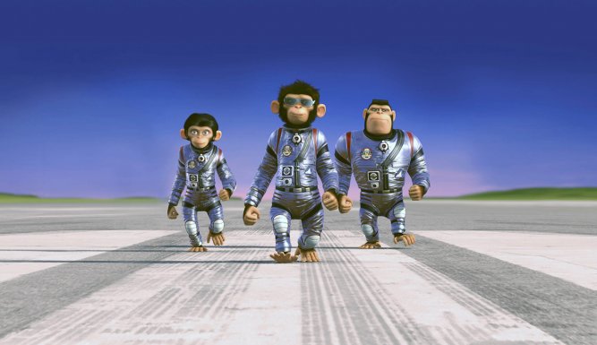 Les chimpanzés de l'espace