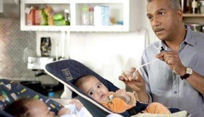 Ma femme, ma fille, deux bébés